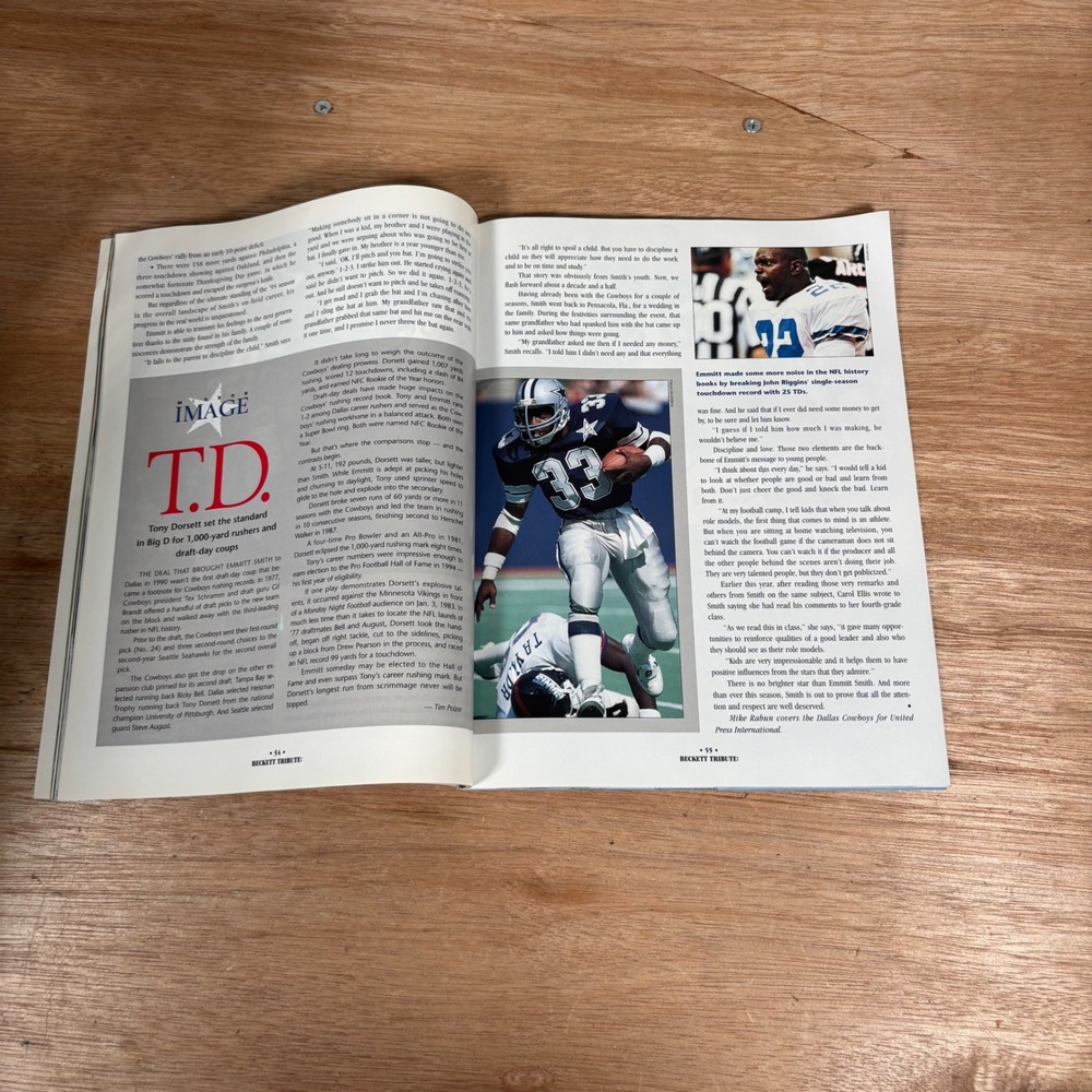Dallas Cowboys Super Bowl XXX Champions Beckett Tribute Magazine Star Power 1996 - Picture 2 of 4